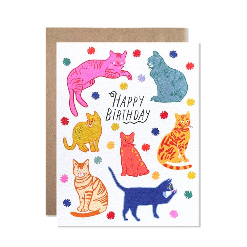Hartland Cards - Birthday / Birthday Cats
