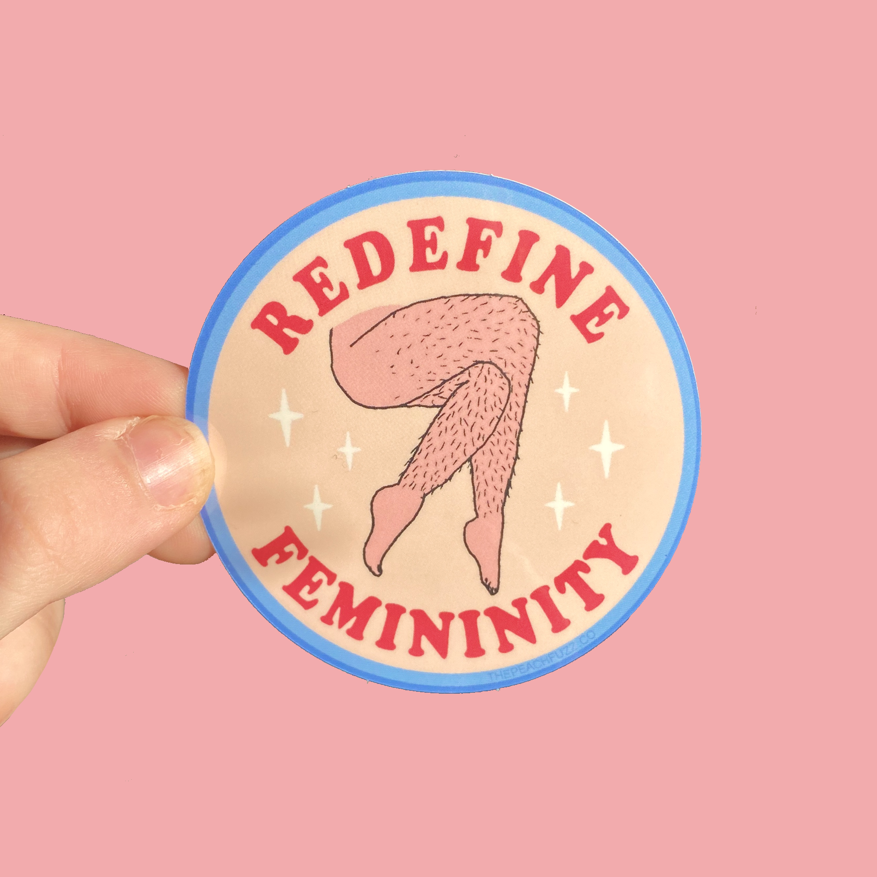 The Peach Fuzz Redefine Femininity Sticker